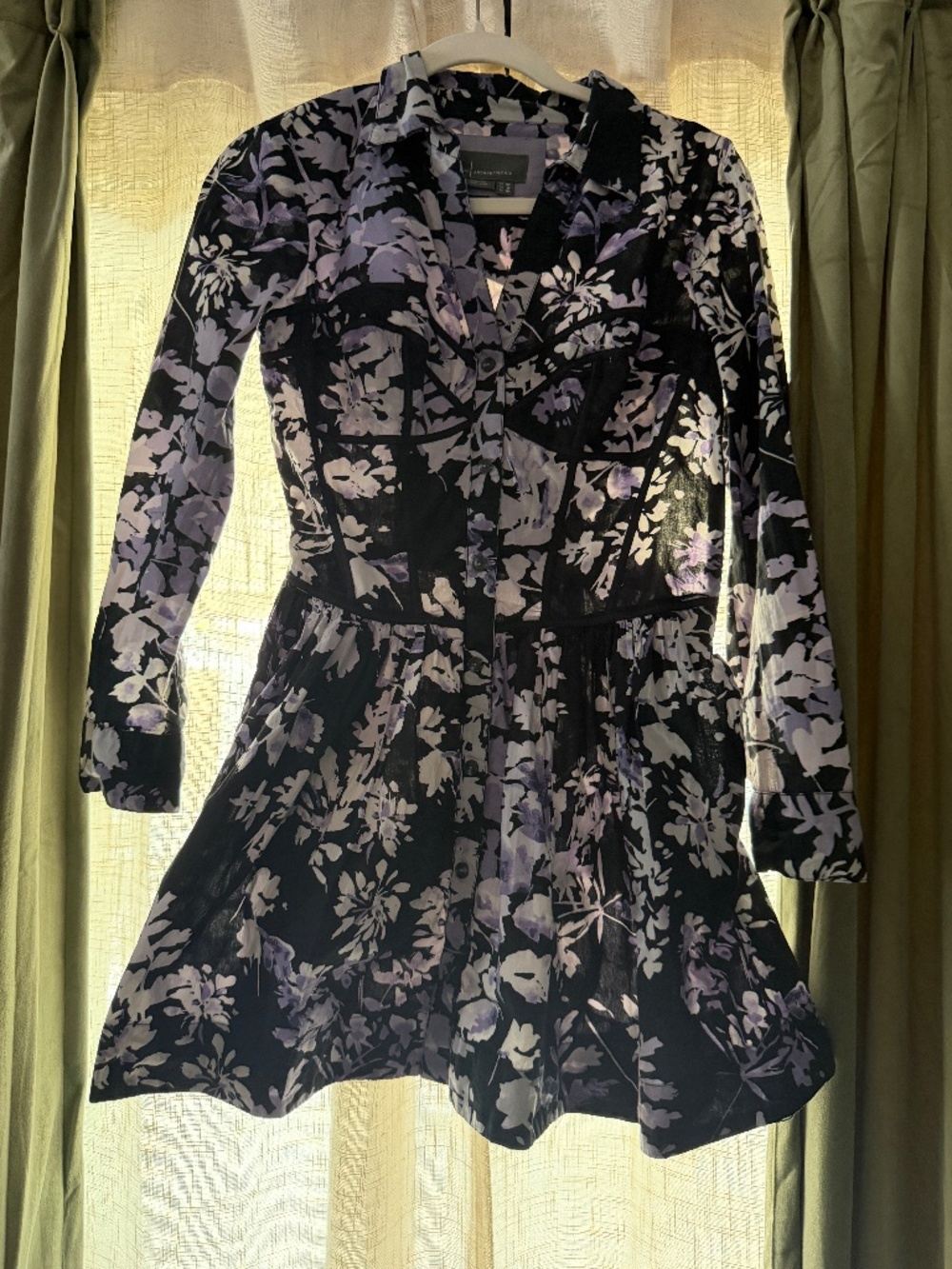 Petite Anthropologie Mini Corset Dress